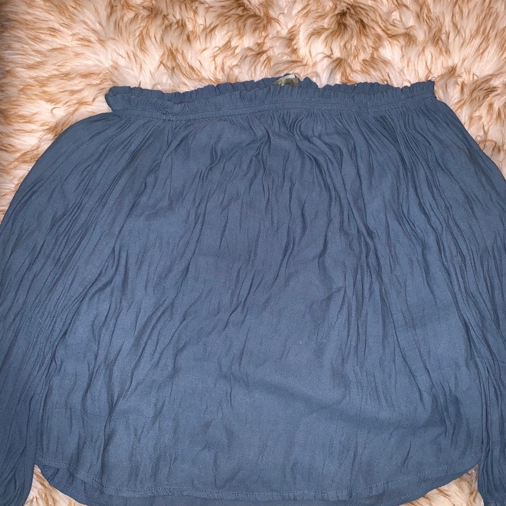 Off the ShoulderTurquoise blouse